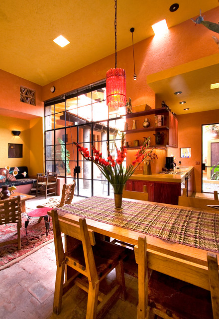 House for Two Architects eclectic-dining-room