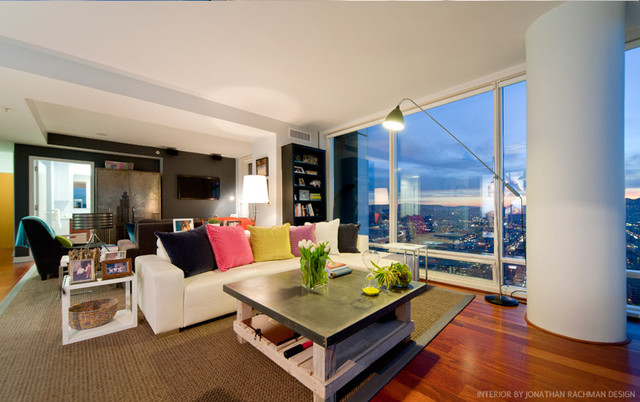 One Rincon Residential High-Rise - Modern - Living Room - San Francisco ...