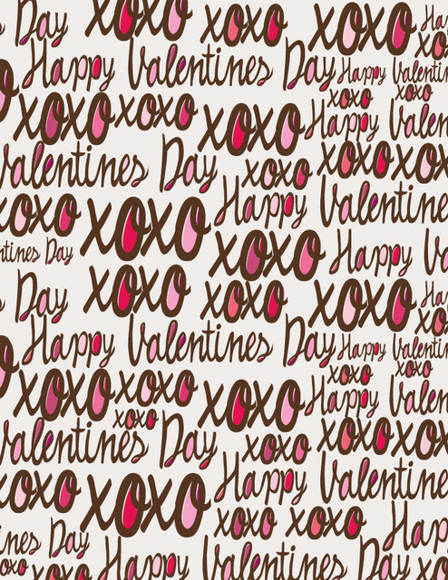 Valentine's Day Pattern Wall Art