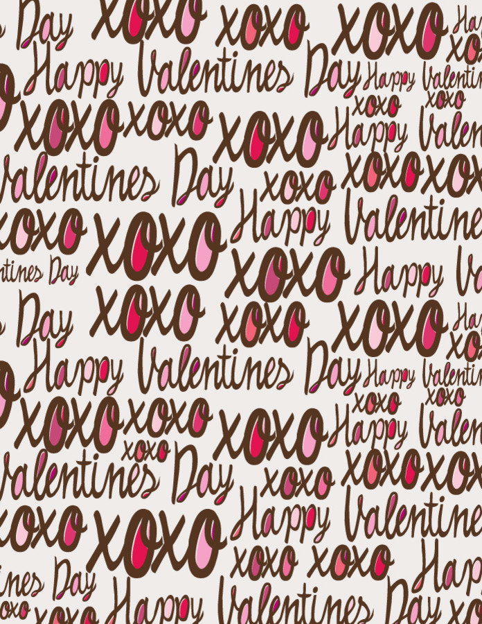 Valentine's Day Pattern Wall Art