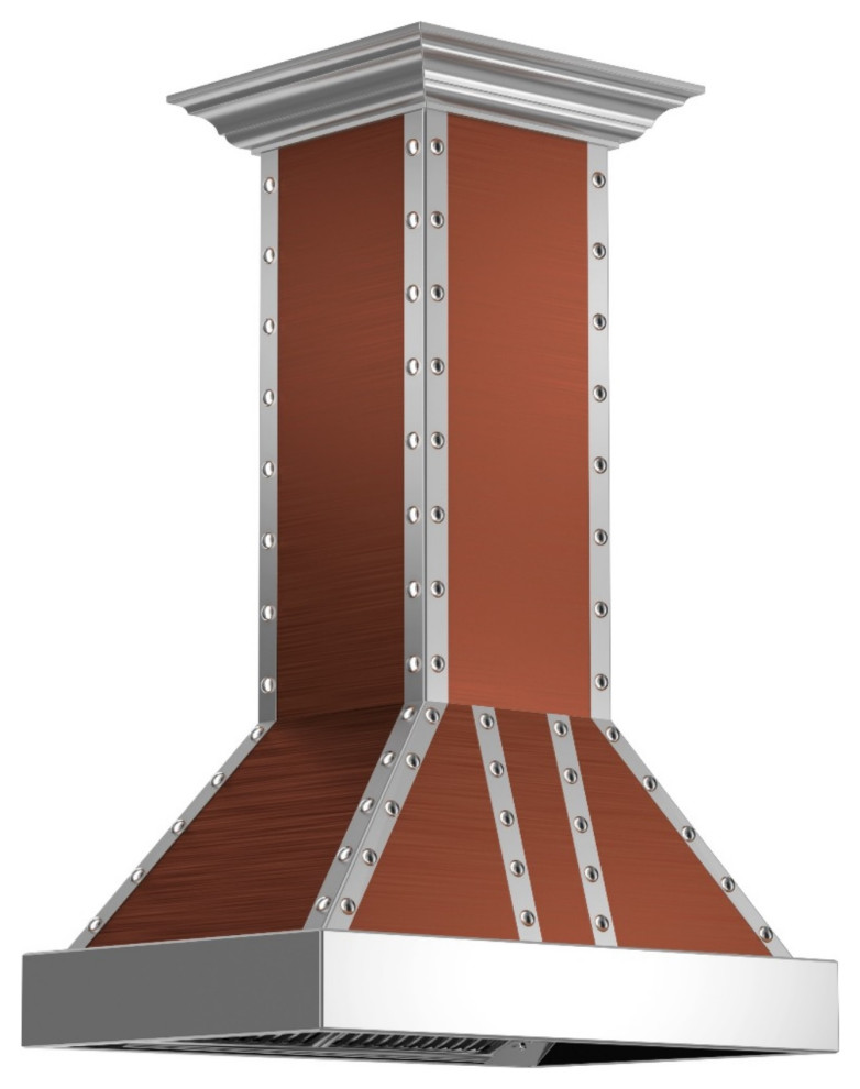 ZLINE 30" Designer Series Copper Island Range Hood, 655iCSSSS30