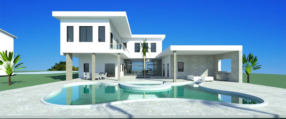 Leon Residence: Backyard View