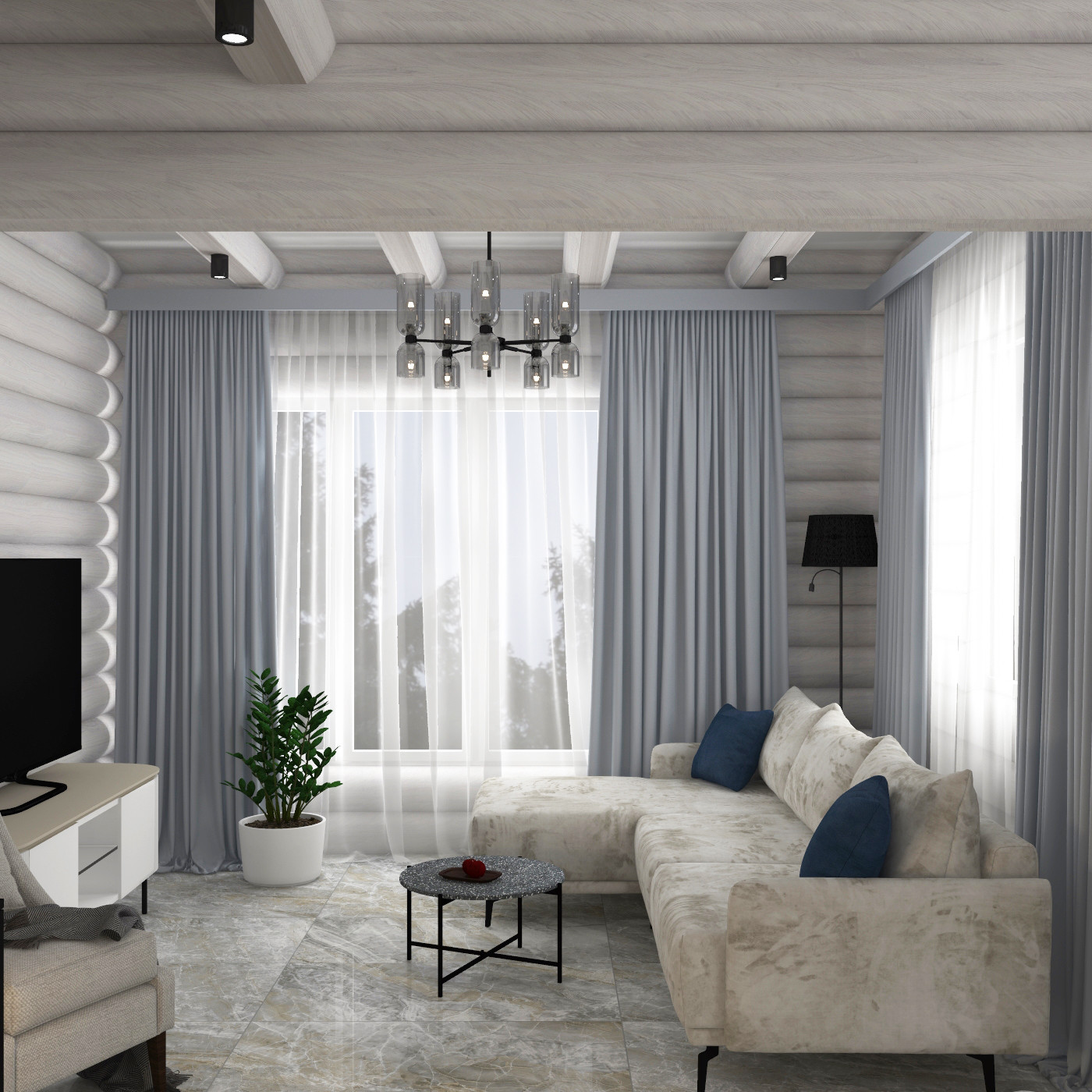 Проект загородного дома из сруба