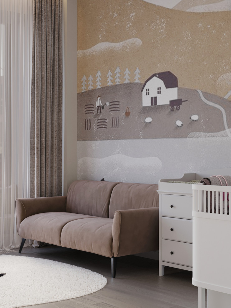 Современный проект квартиры 116 м² для семейной пары