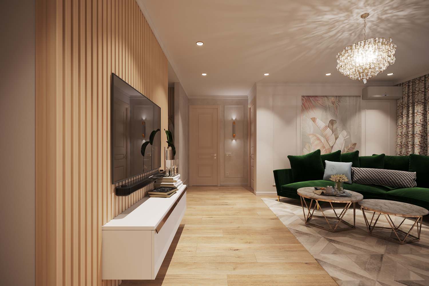 Колоритная квартира для семьи с двумя детьми (девочками)