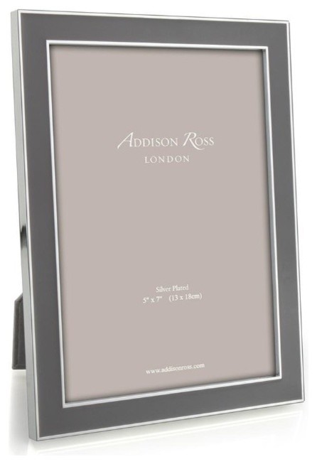 Addison Ross Enamel Picture Frame, Taupe, 4x6