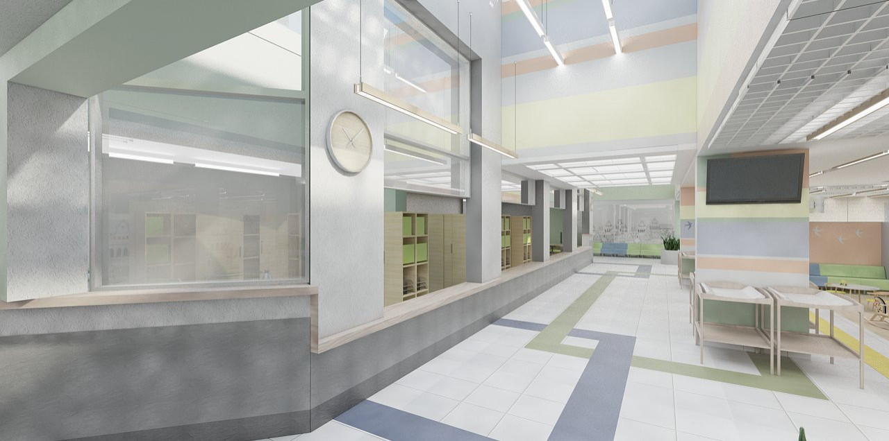 ХОЛЛ ДЕТСКОЙ ПОЛИКЛИНИКИ