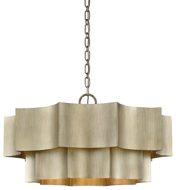 Savoy House 7-101-6-53 Shelby 6 Light Pendant in Silver Patina