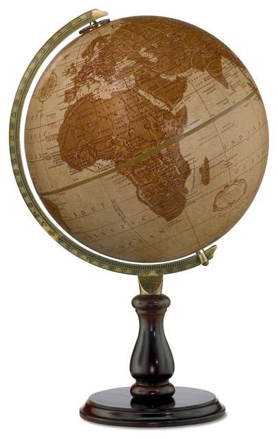 Leather Expedition 12 Desk Globe Traditional World Globes Leather Expedition 12 Desk Globe
