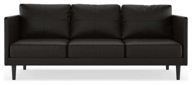 Blayne Sofa Vegan Leather Midcentury Sofas By Nyekoncept Blayne Sofa Vegan Leather Onyx