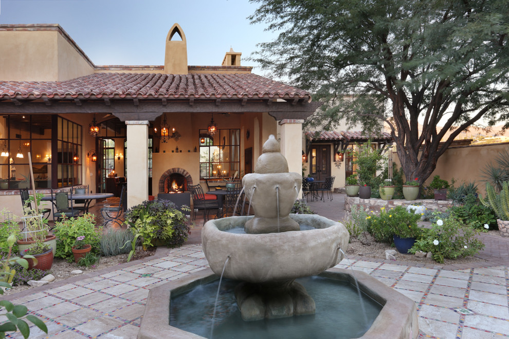 Foothills Estancia Southwestern Patio Phoenix by Lee Shaw
