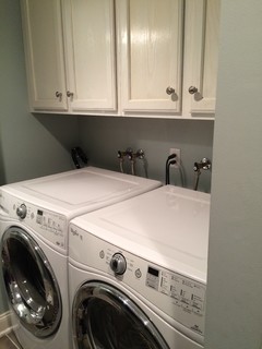 How can I hide my laundry room plumbing??