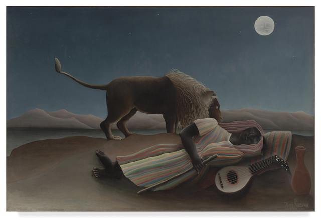 The Sleeping Gypsy Lion by Henri Rousseau Fine Art Repro FREE SHIPPING
