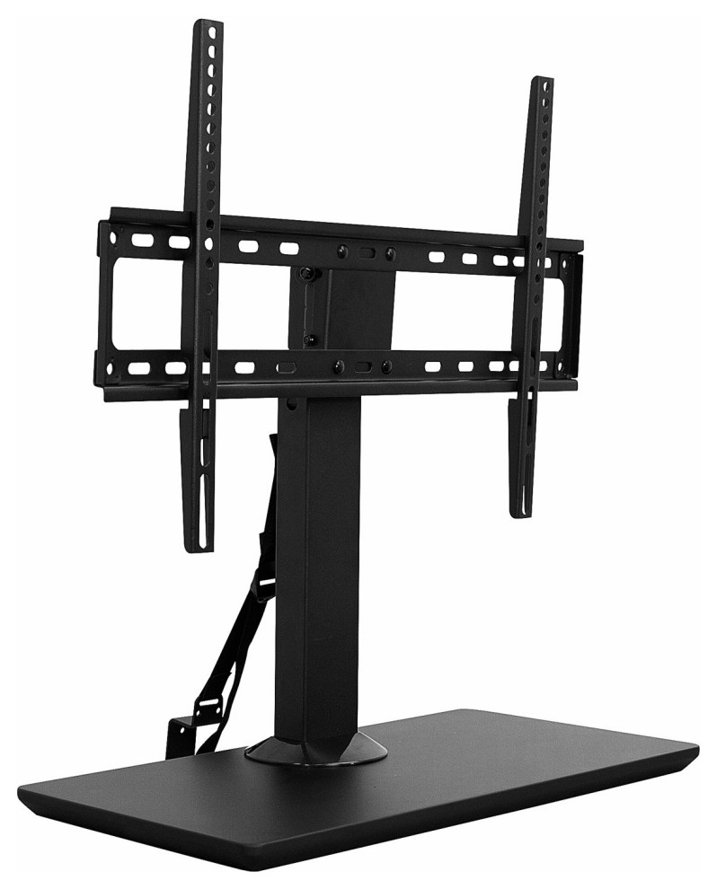 MountIt! Table Top Swivel TV Stand Riser, Flat Screen and Curved TVs Contemporary