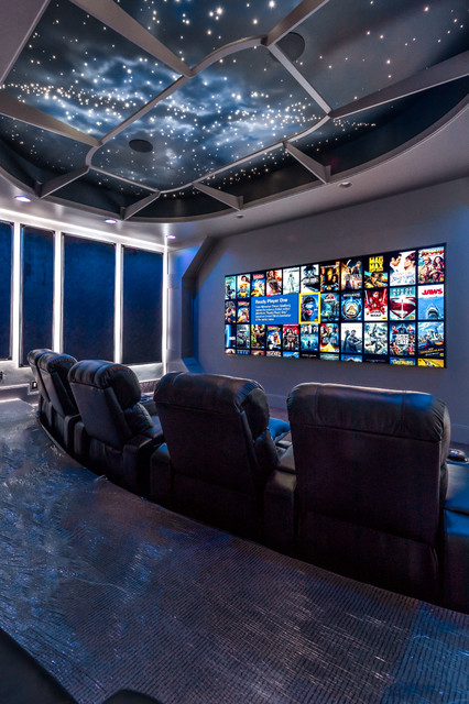 illume transitional-home-theater