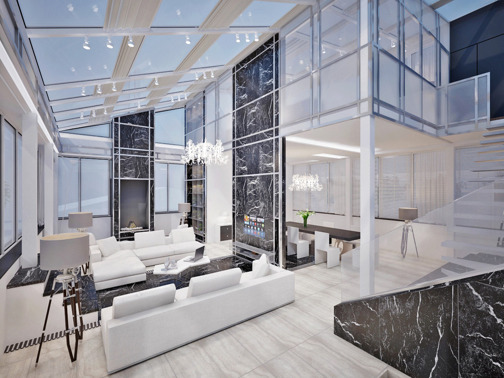 Проект 79 - Интерьер двухуровневой квартиры (6 вариант)