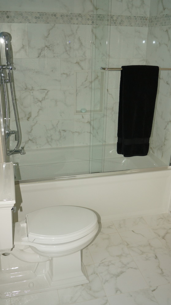 Inspiration for a transitional home design remodel in Chicago
