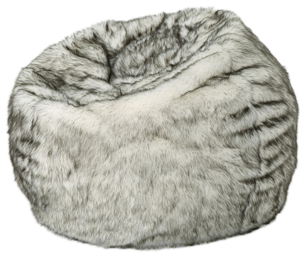 Gdf Studio Laraine Furry Glam White And Gray Streak Faux Fur 3