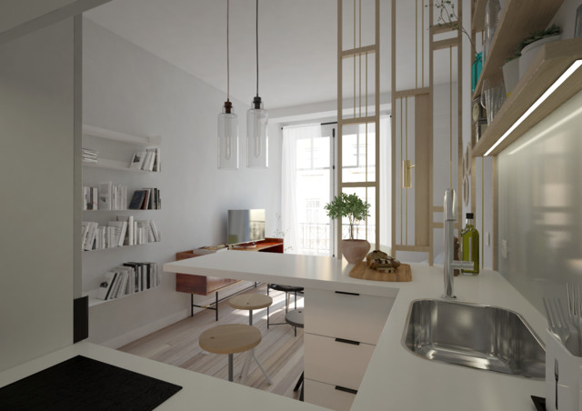 Cuisine en U contemporary-kitchen