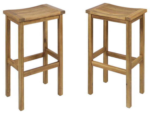 Gdf Studio Cassie Outdoor 30 Acacia Wood Barstools Transitional Bar Stools And Counter By Gdfstudio - Outdoor Wood Barstool Set Gdf Studio Cassie Outdoor 30 Acacia Wood Barstools Transitional Bar Stools And Counter By Gdfstudio - Outdoor Wood Barstool Set
