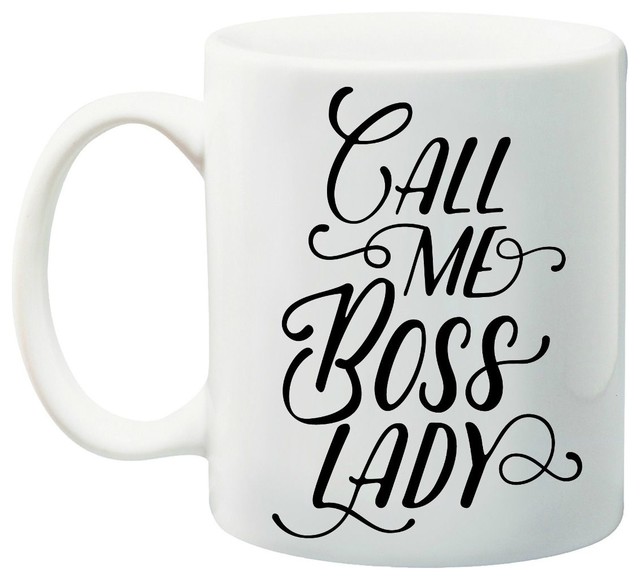 Call Me Boss Lady Coffee Mug Contemporary Mugs By Love You A Call Me Boss Lady Coffee Mug