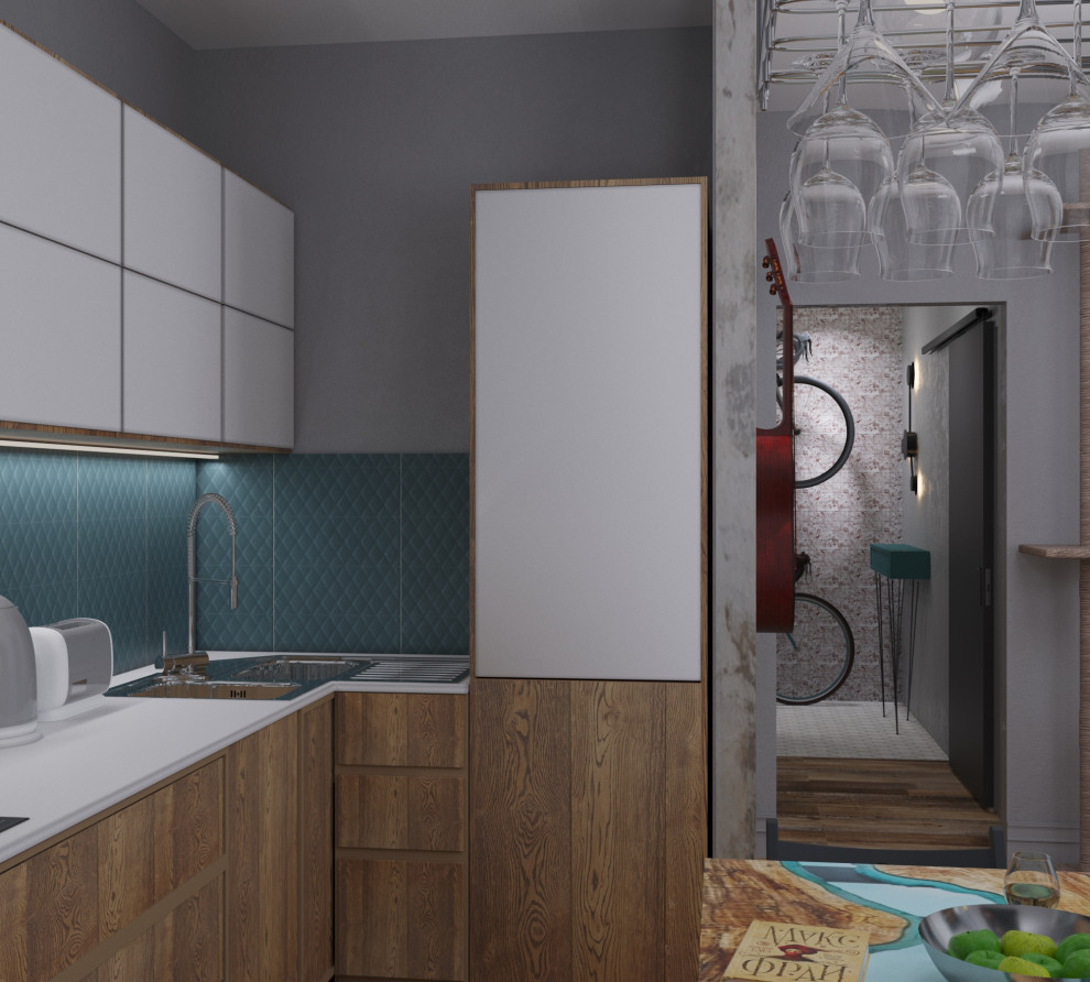 Квартира в стиле эклектики с элементами лофт