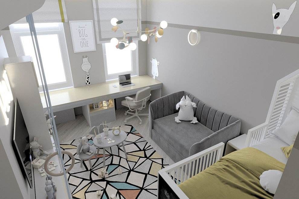 Дизайн интерьера  "Детская для мальчика в ЖК "Фреш"