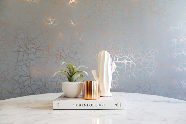 Sneak Peek: Copper Wall Paper Styling retro-matplats