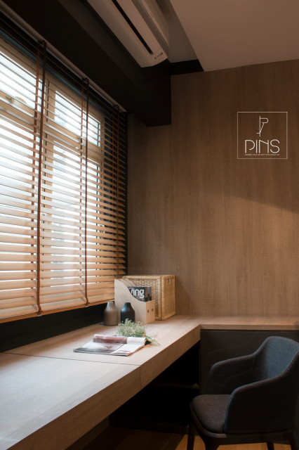 A PALETTE OF BLACK contemporary-bedroom