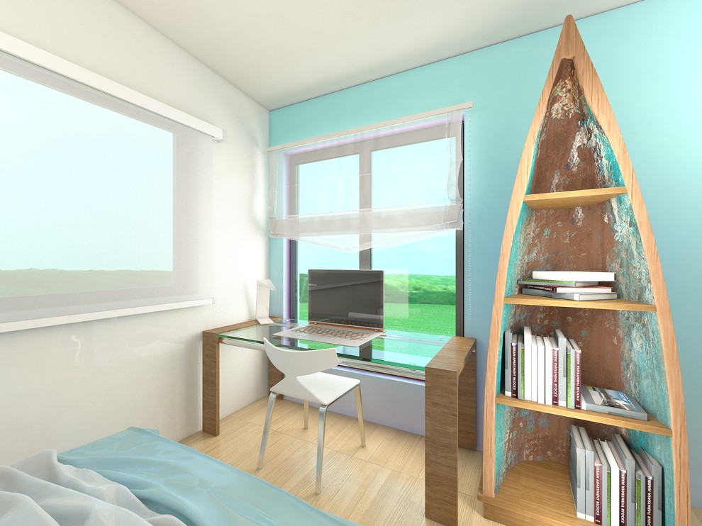 Дом "Куб" в стиле минимализм. Интерьеры в стиле Фьюжн.