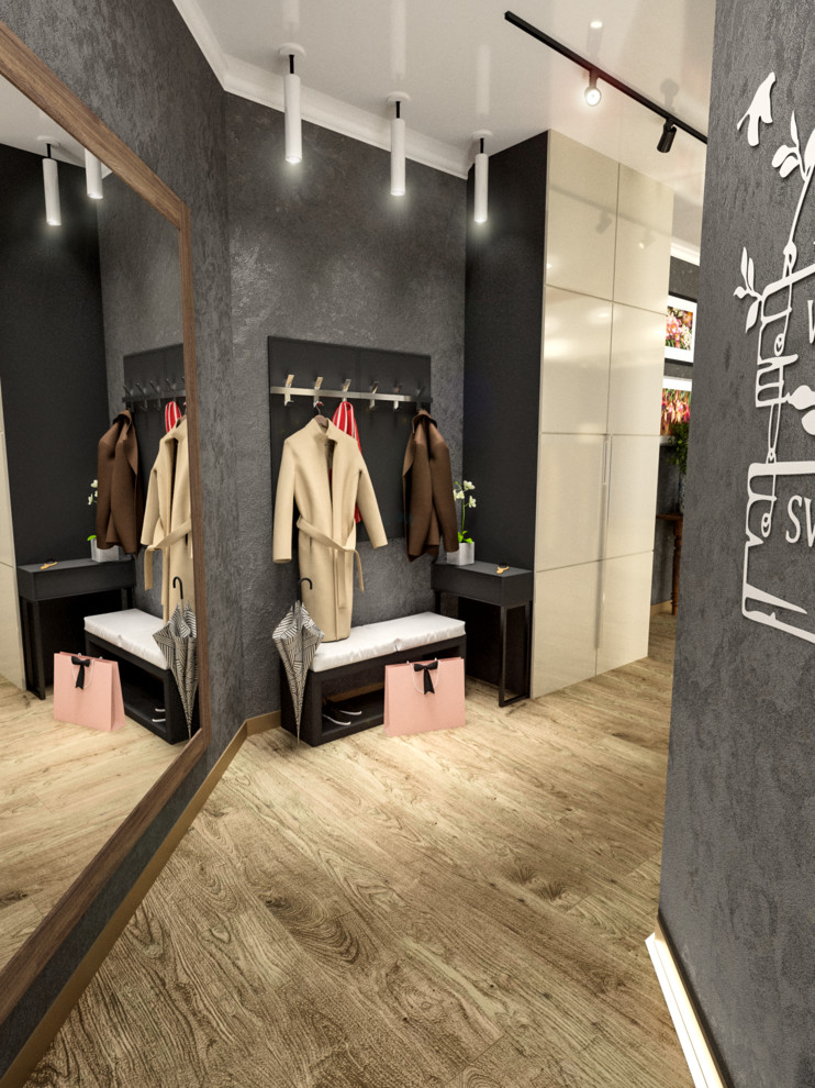 Гостиная + кухня + столовая + коридор