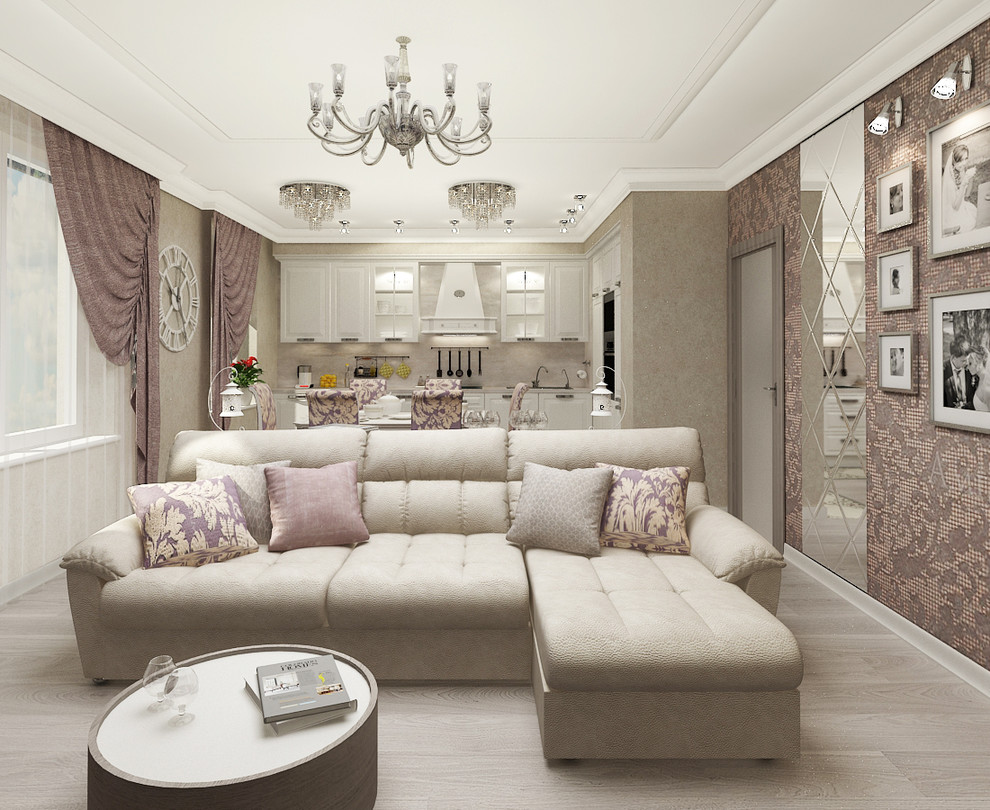 Проект интерьера трехкомнатной квартиры, ул.Космонавтов, 98 м.кв.