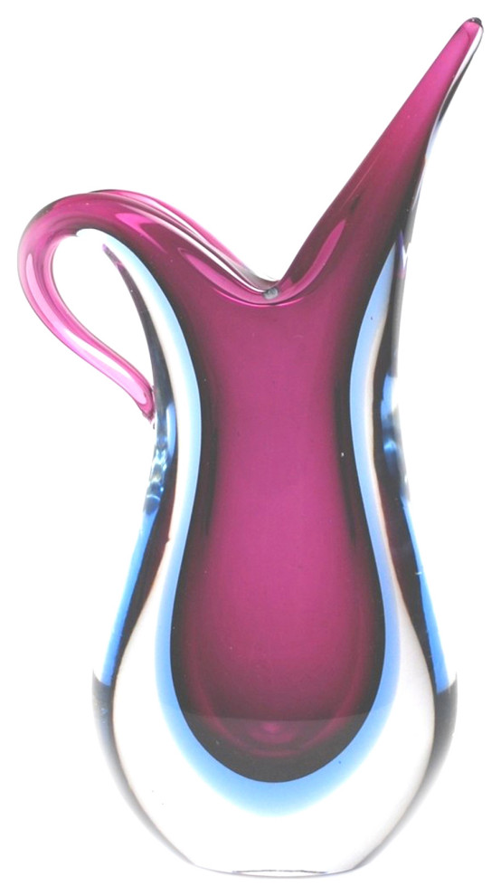 Murano Glass Amphora Vase Contemporary Vases by Murano Art