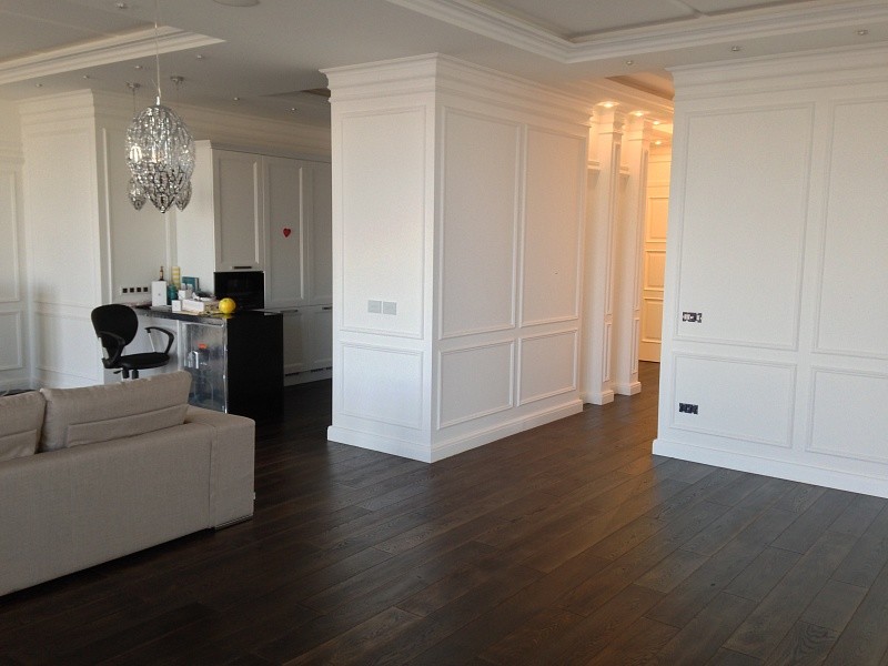 Укладка инженерной доски  от компании "Ампир Паркет"