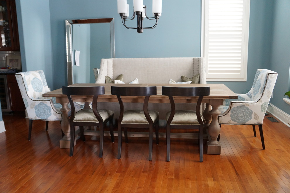 Transitional dining room in Indianapolis.