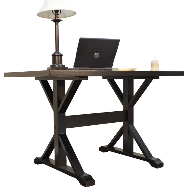 Delano Trestle Desk Transitional Desks And Hutches by CAROLINA