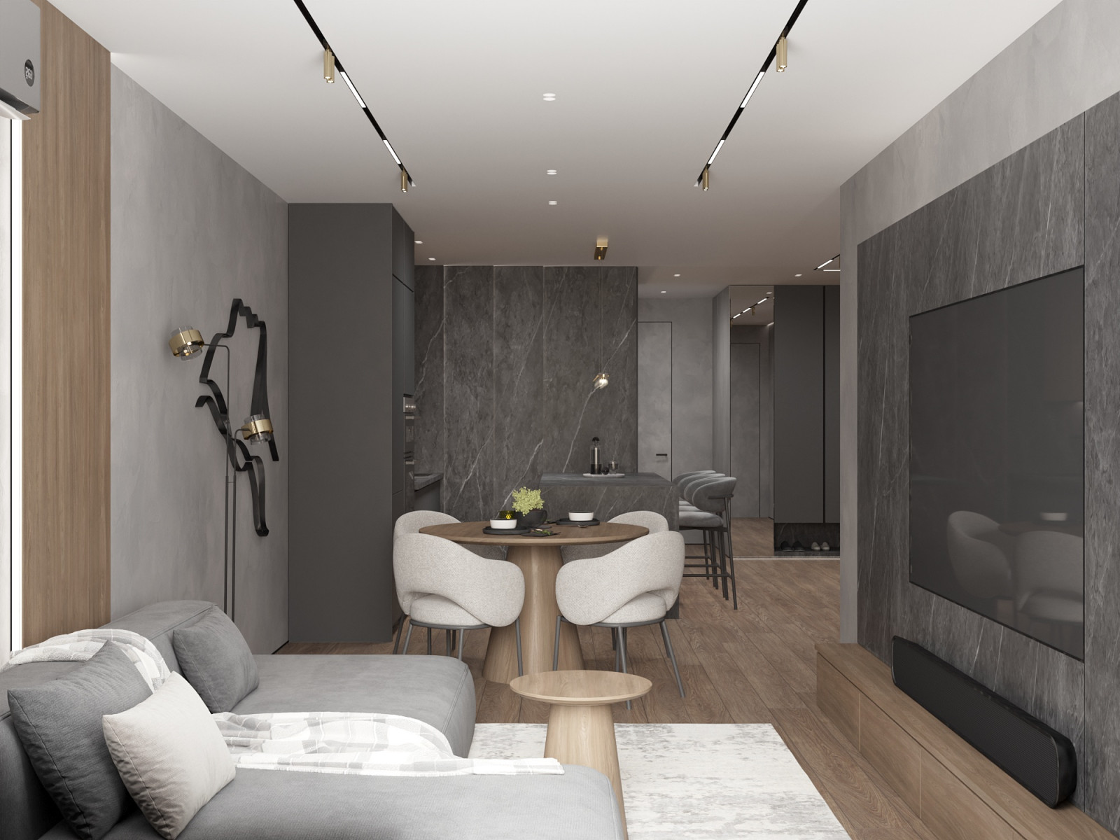 Стильная 3-х комнатная квартира в ЖК Прованс. Проект