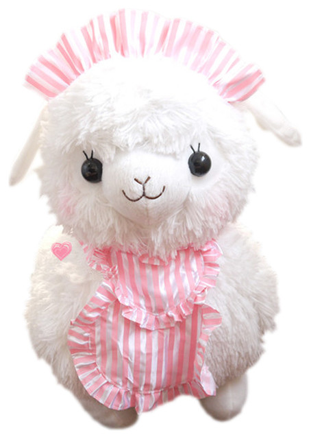 pink stuffed lamb