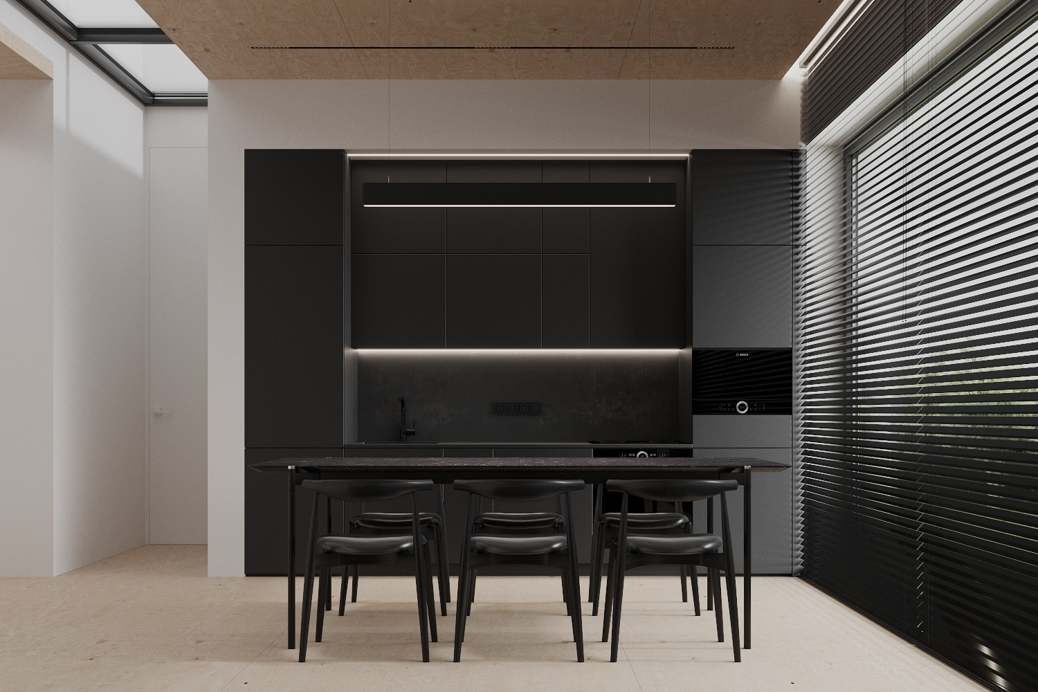 Скандинавский дом с футуристичным интерьером