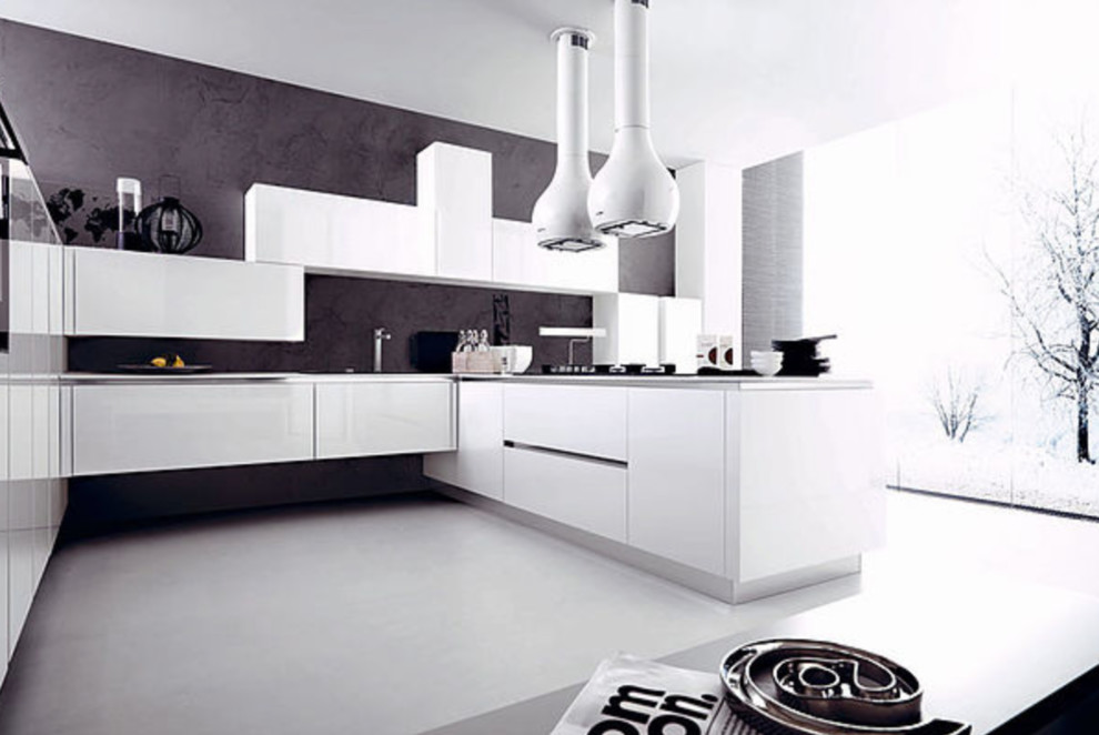 Inspiration for a transitional kitchen remodel in Miami