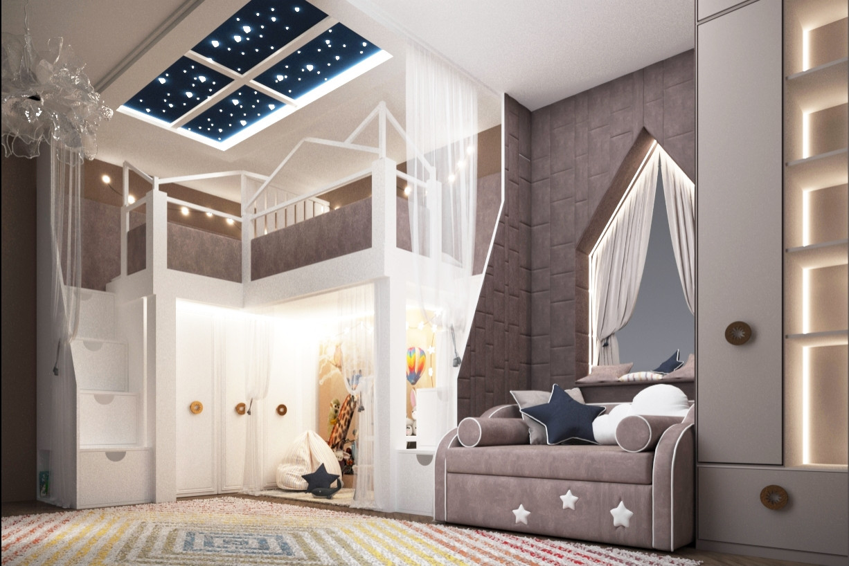 Дизайн интерьера детской комнаты