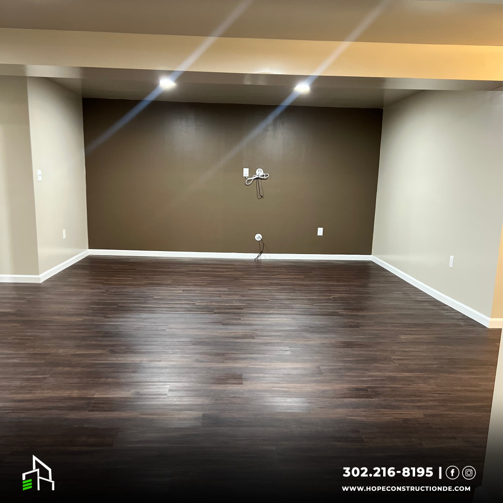 Residential Full Basement Completion with Custom Bar