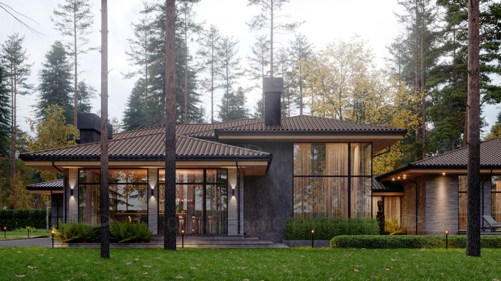 Одноэтажный дом с террасой «Корвин»