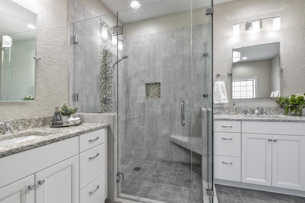 Design ideas for a transitional bathroom in Little Rock.