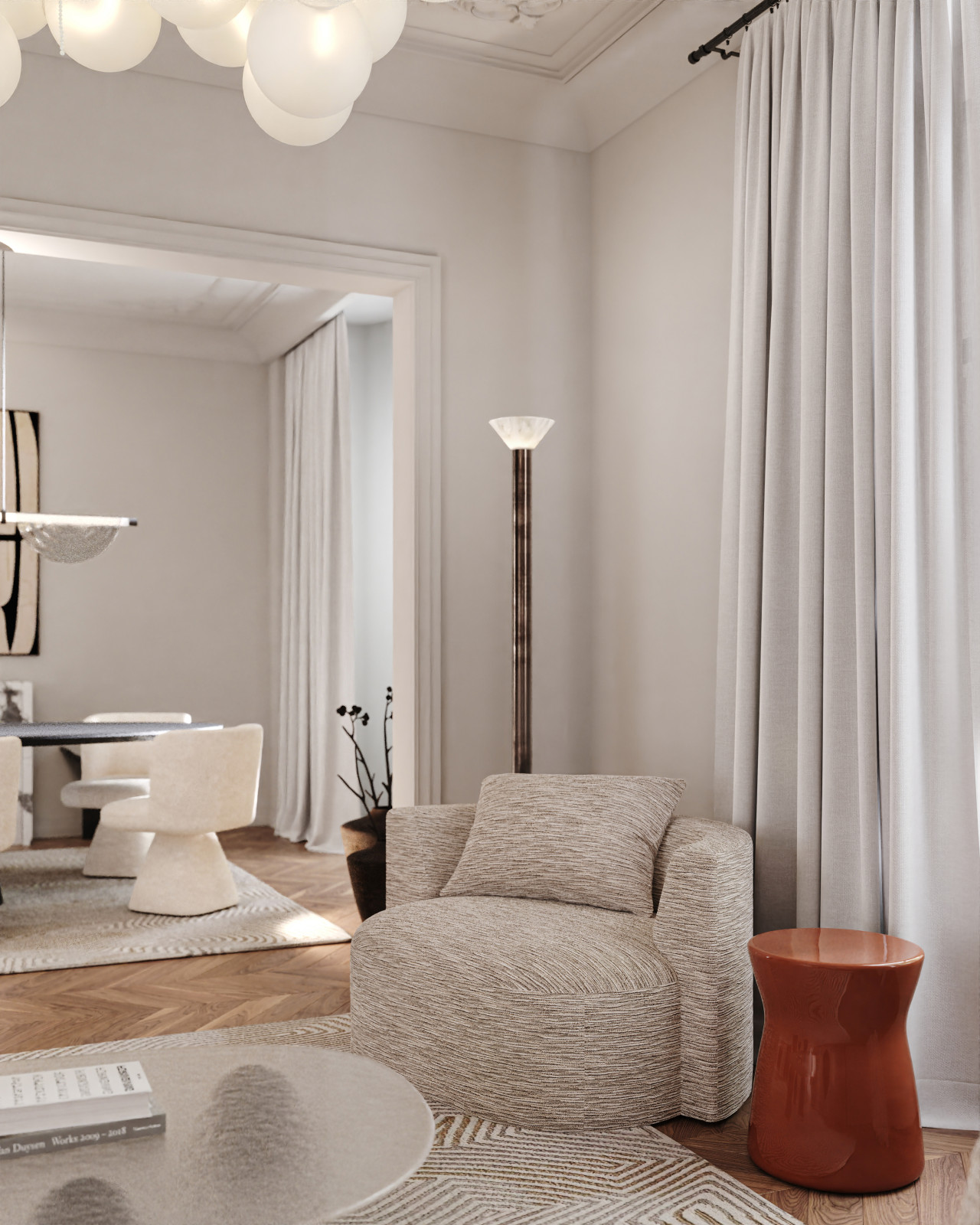 Projet d'intérieurs d'un appartement à Paris