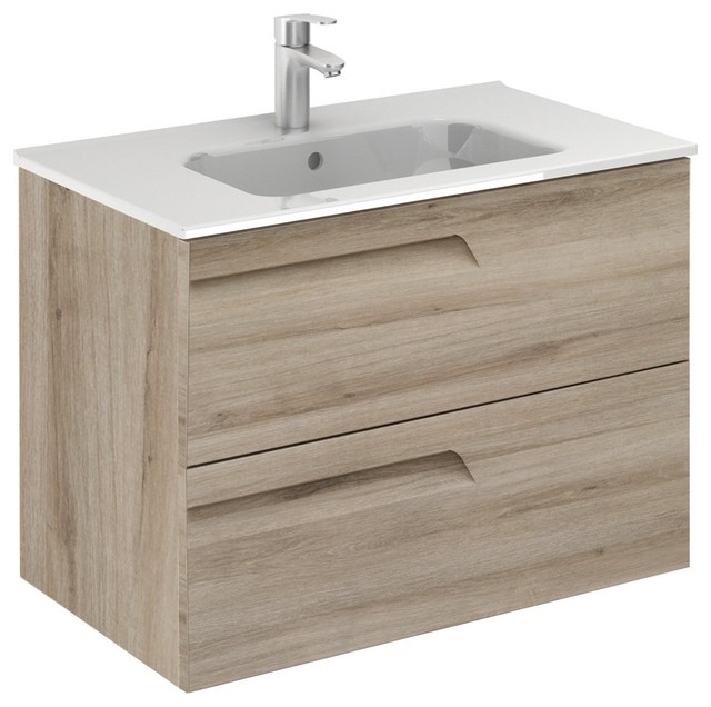 Vitale 32 Inches Wall Mounted Modern, 24 Inch Wall Hung Bathroom Vanity With Sink