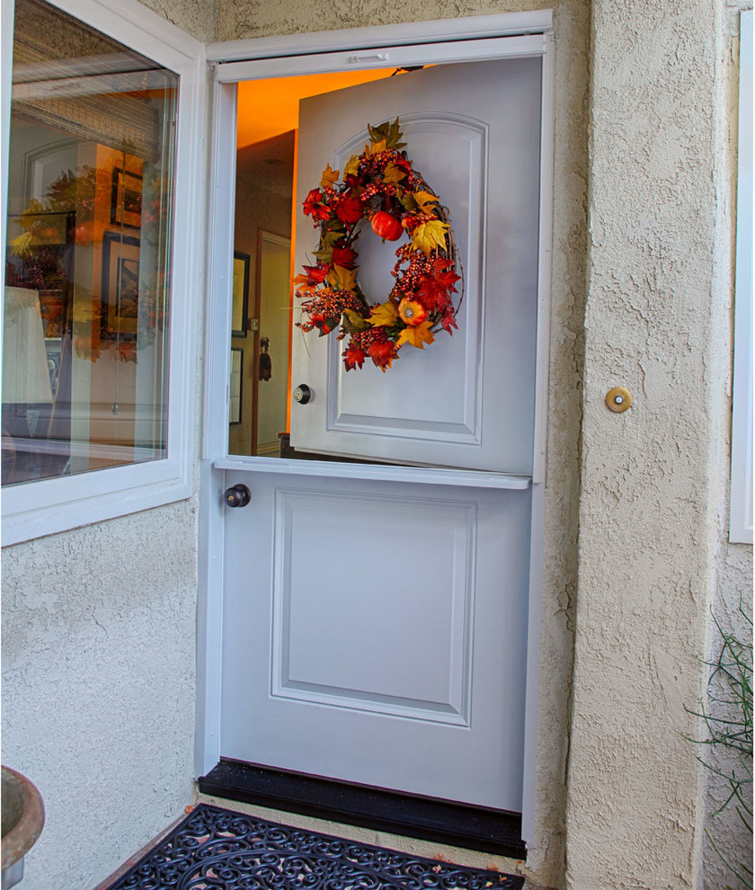 Dutch Doors Transitional Entry Orange County by