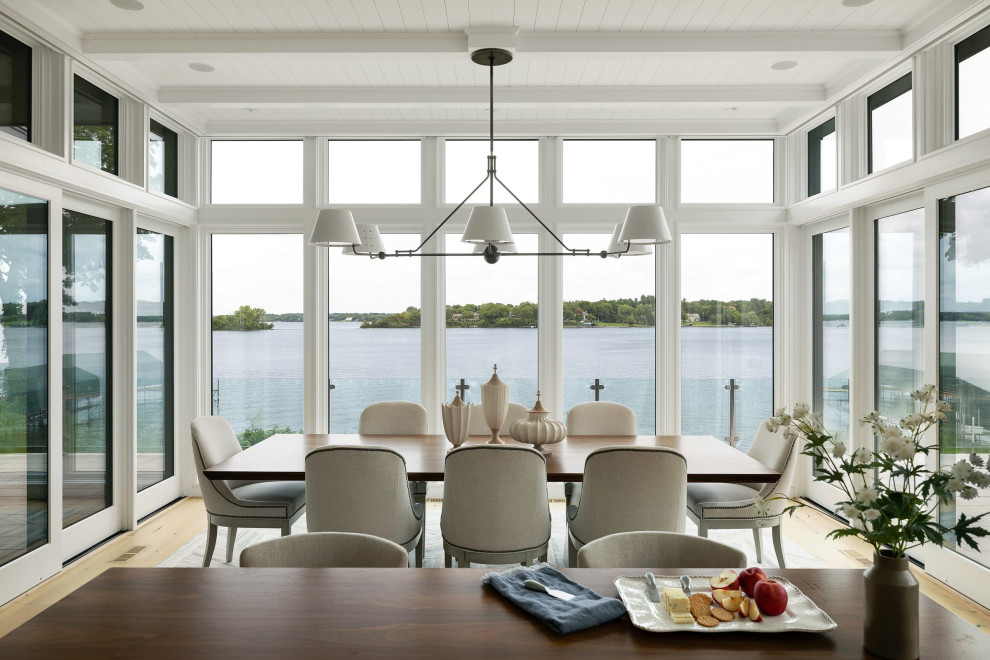 Dreamy Lake Home Design - Transitional - Dining Room - Minneapolis - by ...