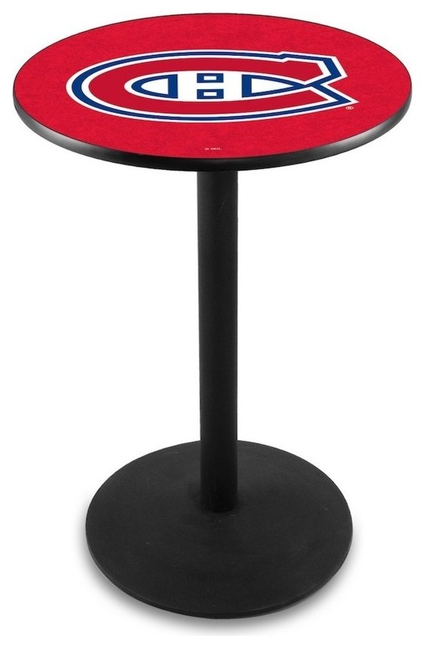 Montreal Canadiens Pub Table, 36"x36" Contemporary Indoor Pub And