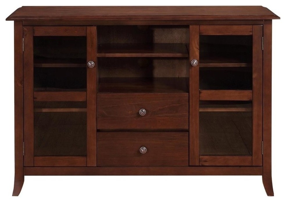 Simpli Home Devon 54 Tall Tv Stand Gany Brown